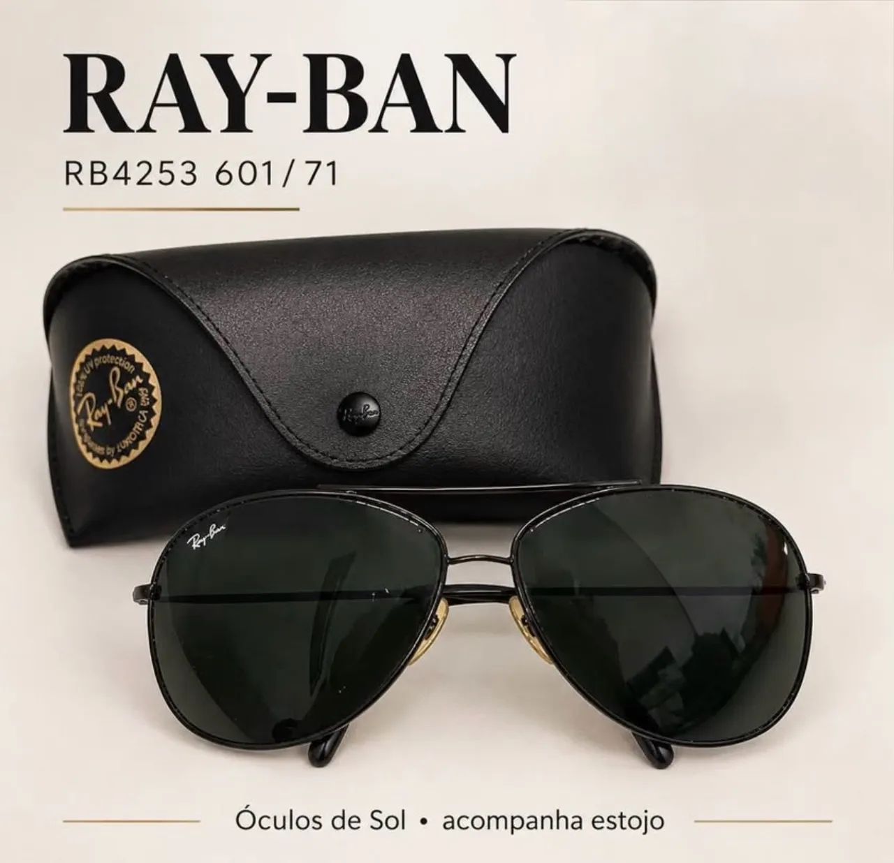 2 óculos originais da Ray Ban
