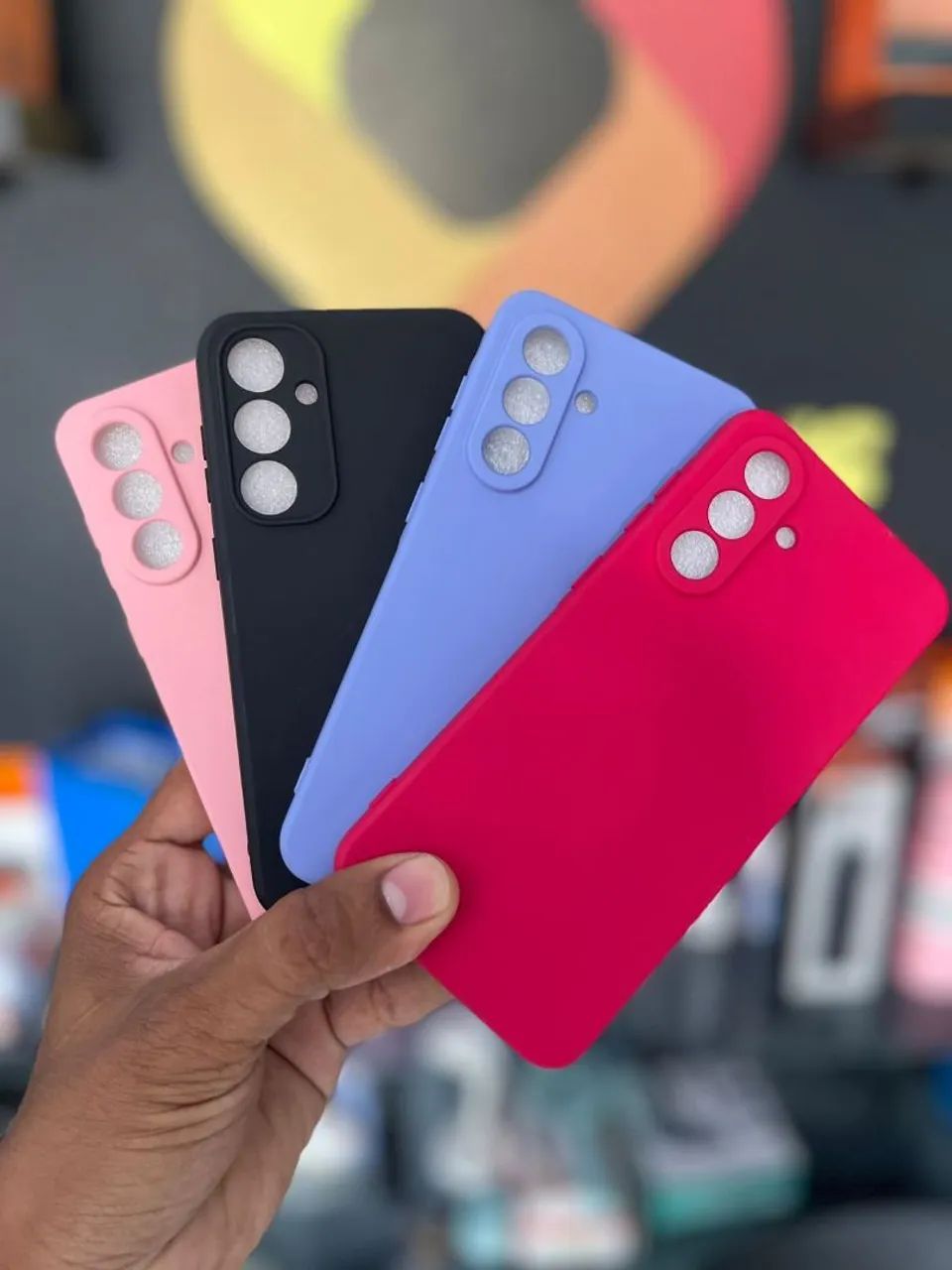 Capa case aveludada Samsung Xiaomi e Motorola  - Foto 2
