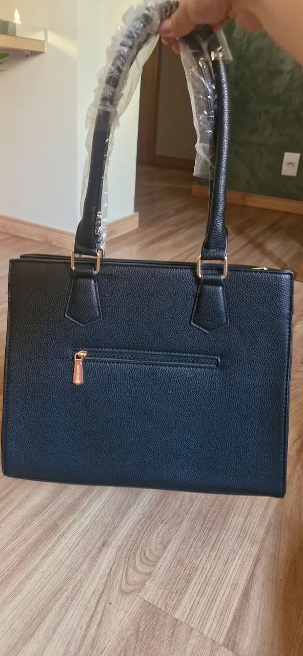 Bolsa Feminina Alça Ombro e de Mão/ Preta - Foto 3