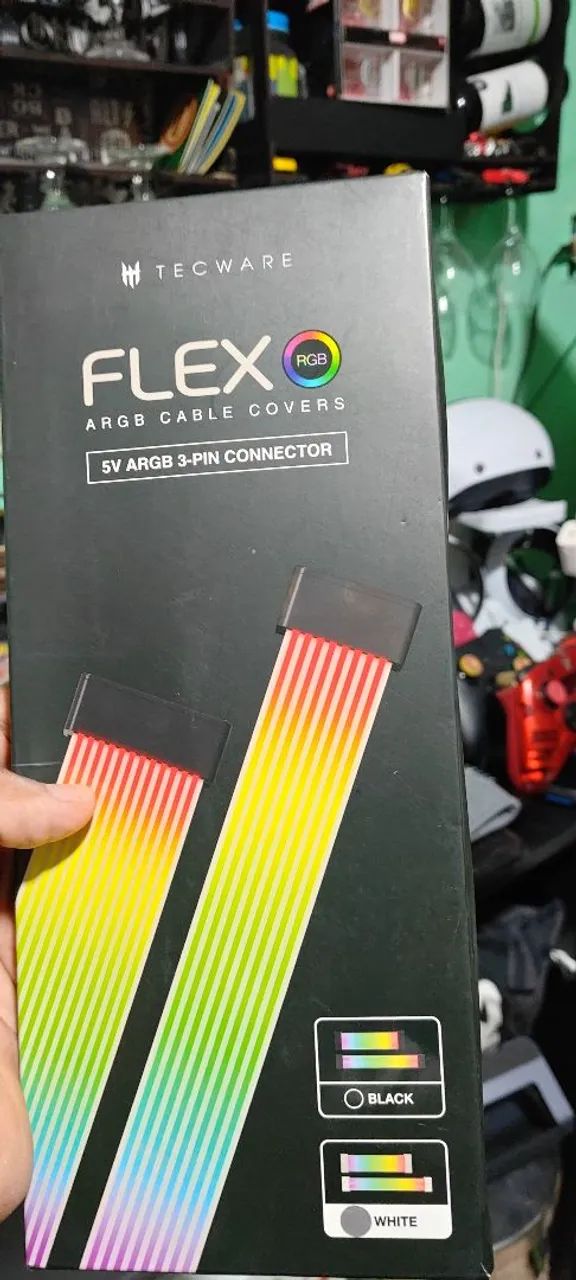 TECWARE Kit de capa de cabo Flex Branco ARGB 