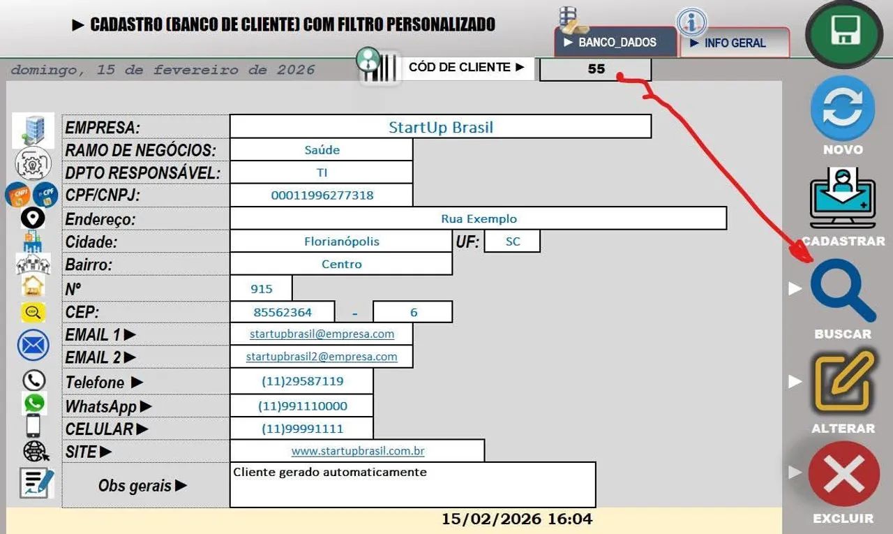 Planilha de Cadastro de Clientes em Macro xlsm - Foto 4
