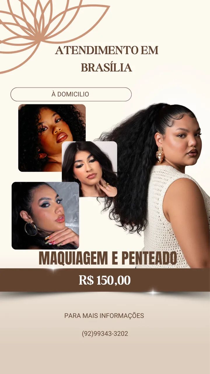 Maquiagem e penteado 
