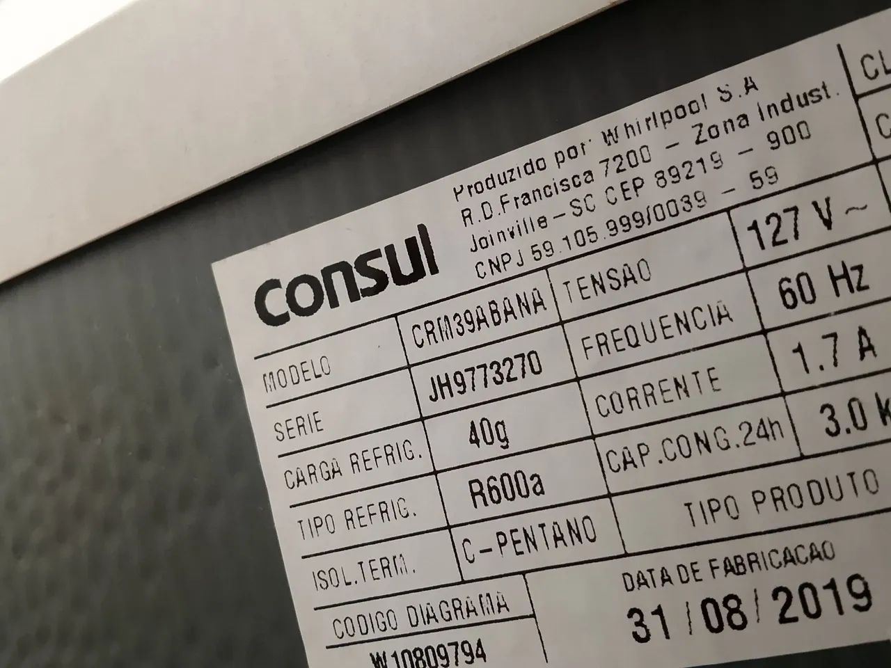 Geladeira Consul 340l