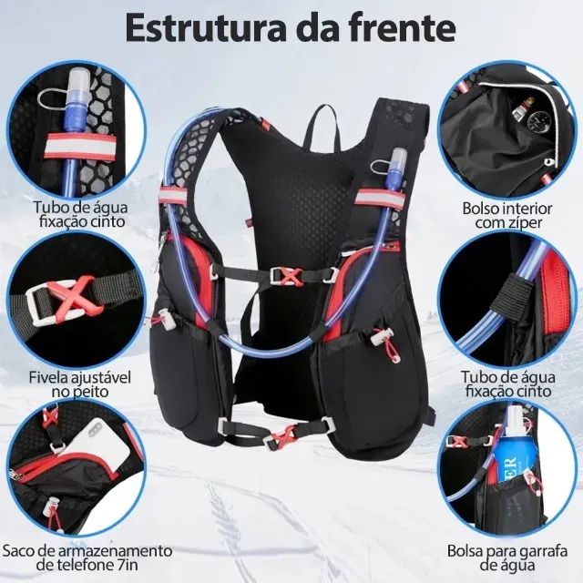 Mochila de Hidratação Newboler ? praticamente nova - Foto 2