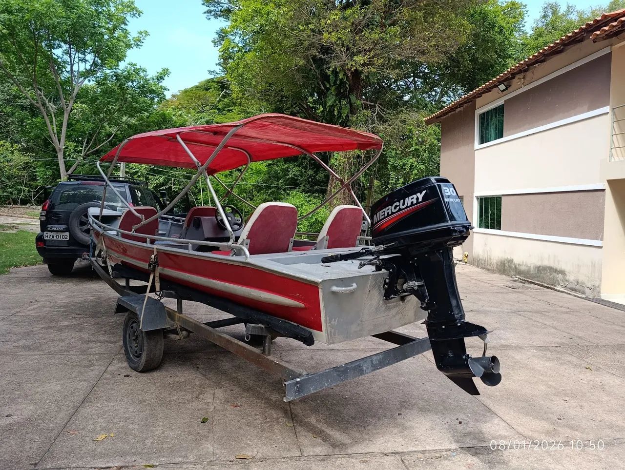 Lancha com motor Mercury 30 hp - Foto 2