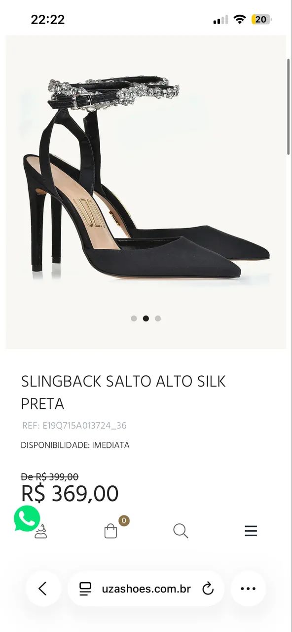 Scarpin UZA preto 