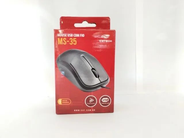 Mouse usb com fio: C3tech Ms-35