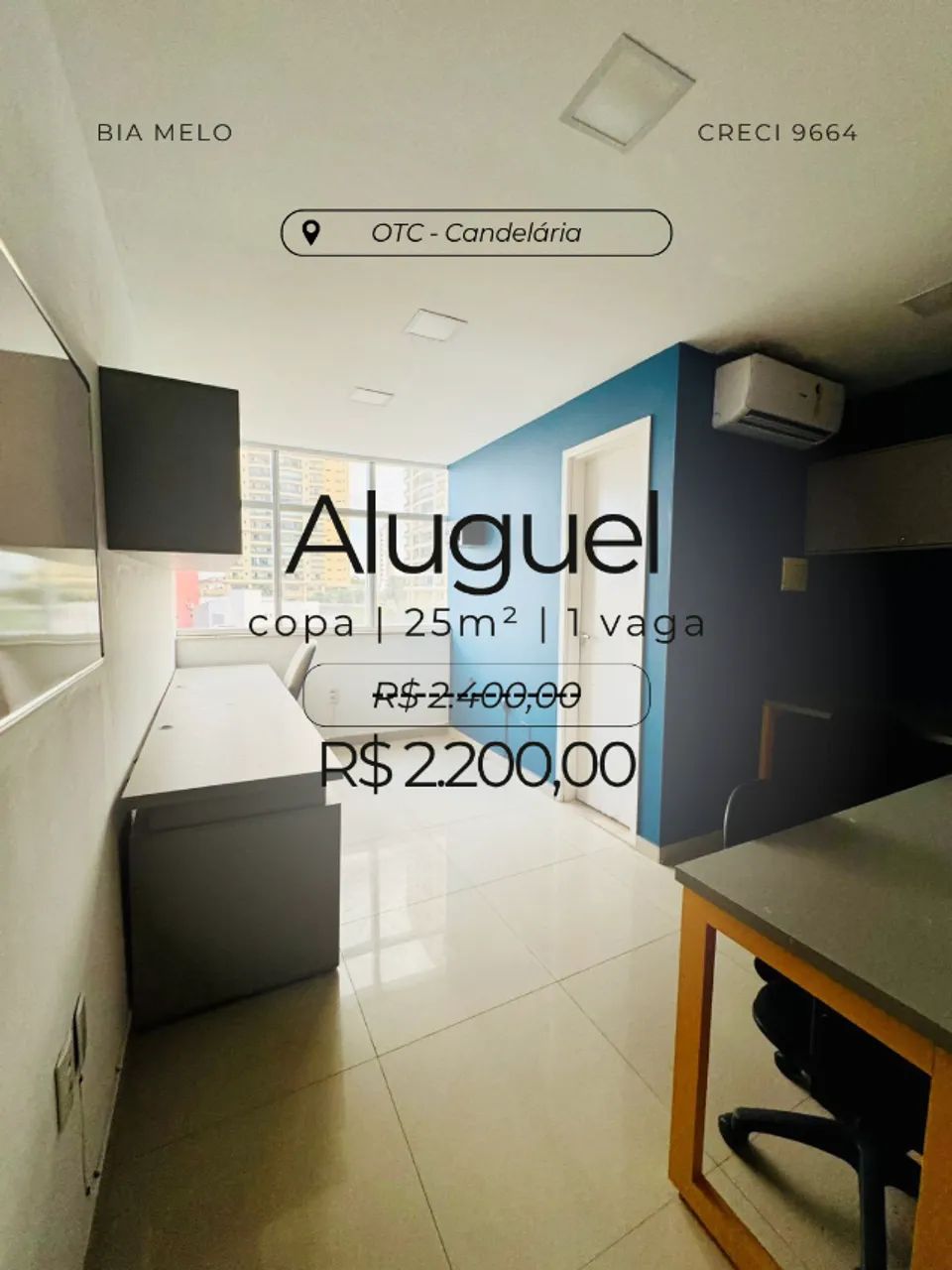 Sala Comercial, 25m², OTC Candelaria 