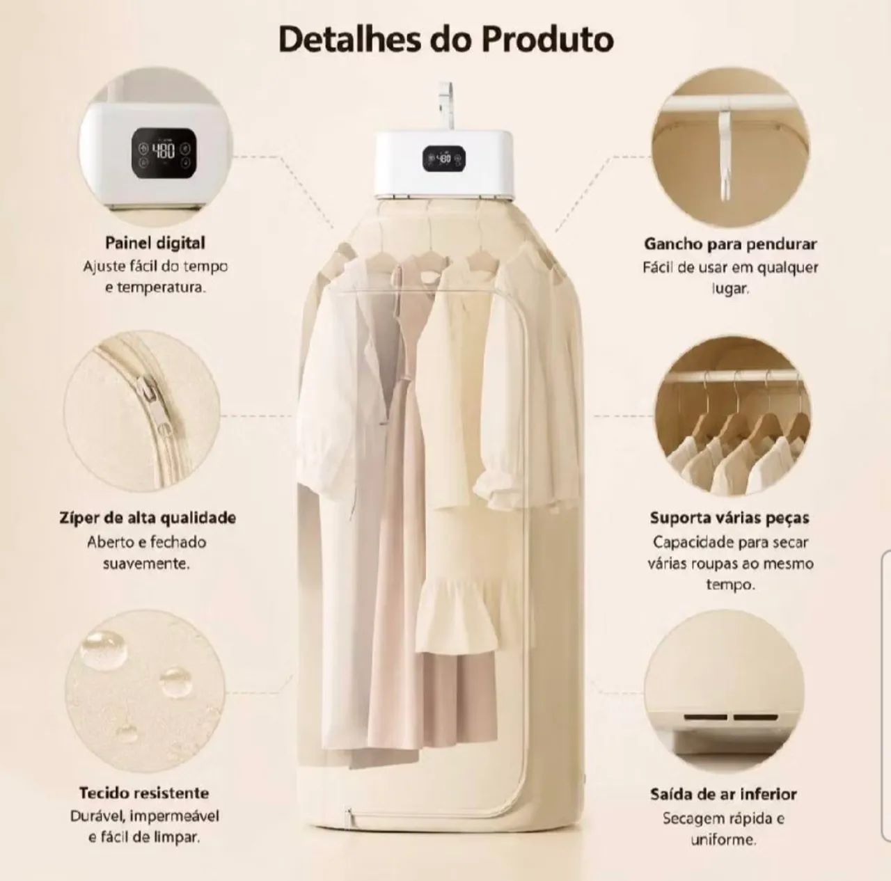 Secadora de roupa compacta - Foto 2