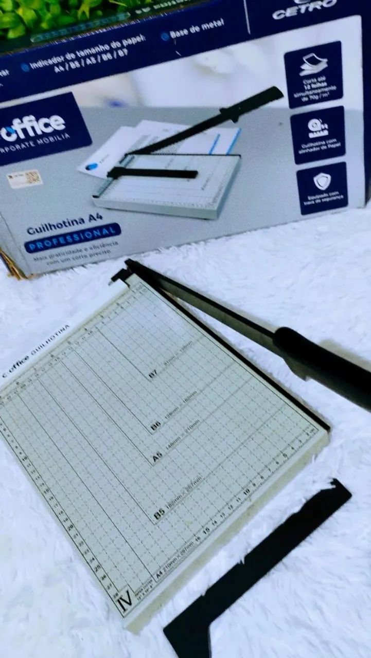 Guilhotina para cortar papéis A4 - Foto 3