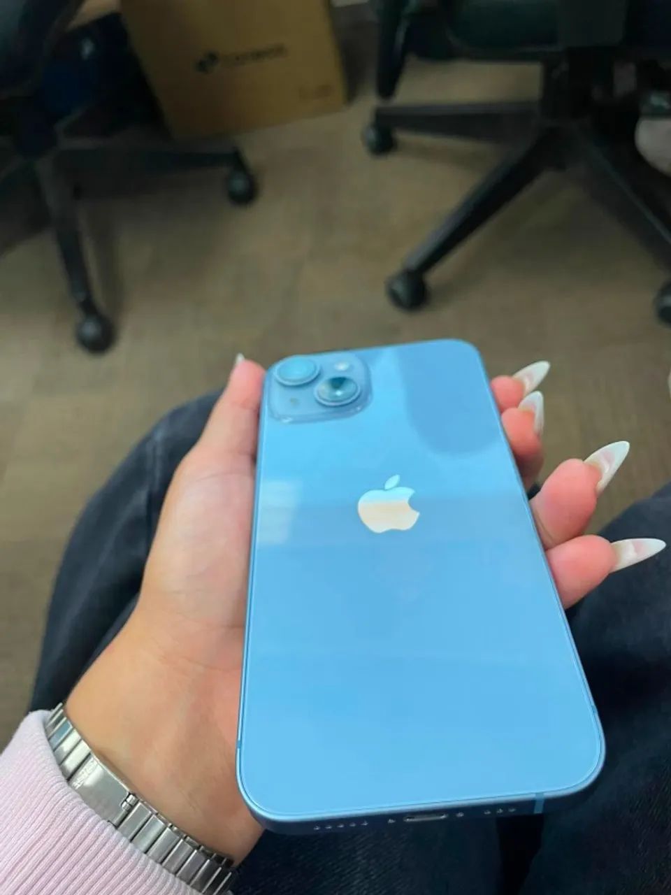 iphone 14 128GB azul seminovo - Foto 3