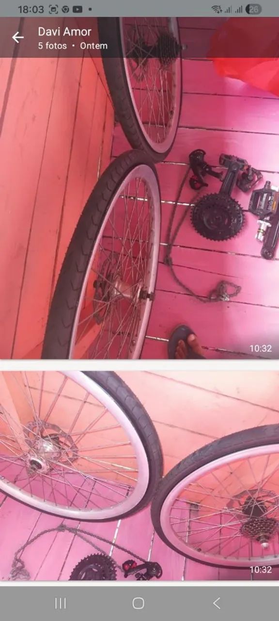 Vendo essa roda com todos  as peças 