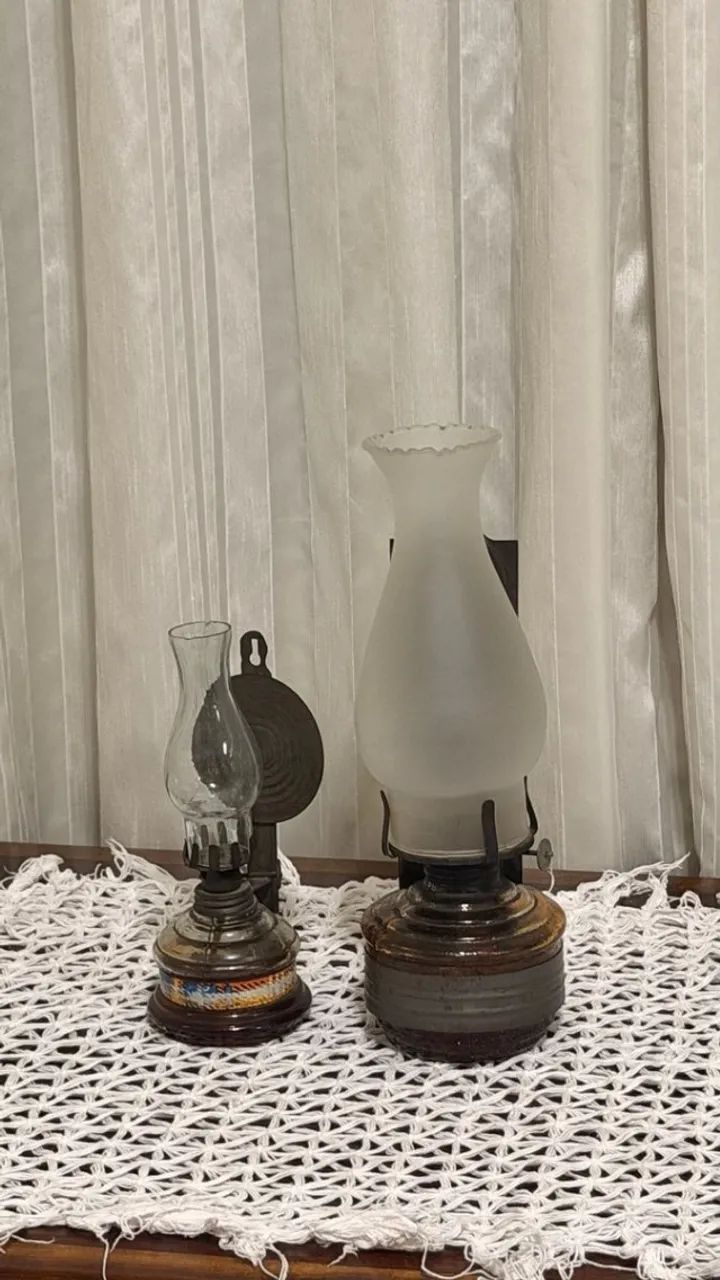 par de lampiões de querosene - Foto 3
