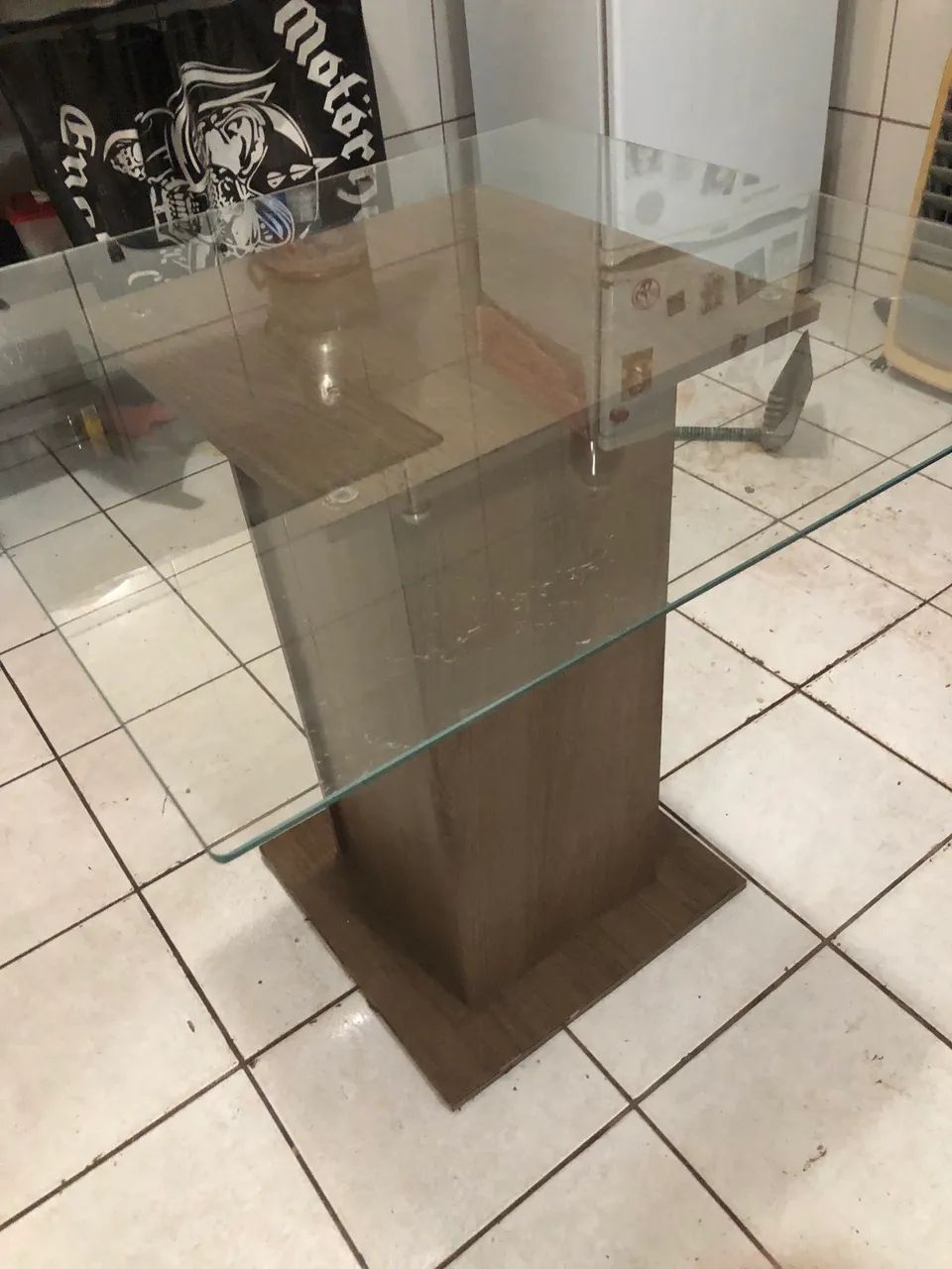 Mesa com tampo de vidro - Foto 4