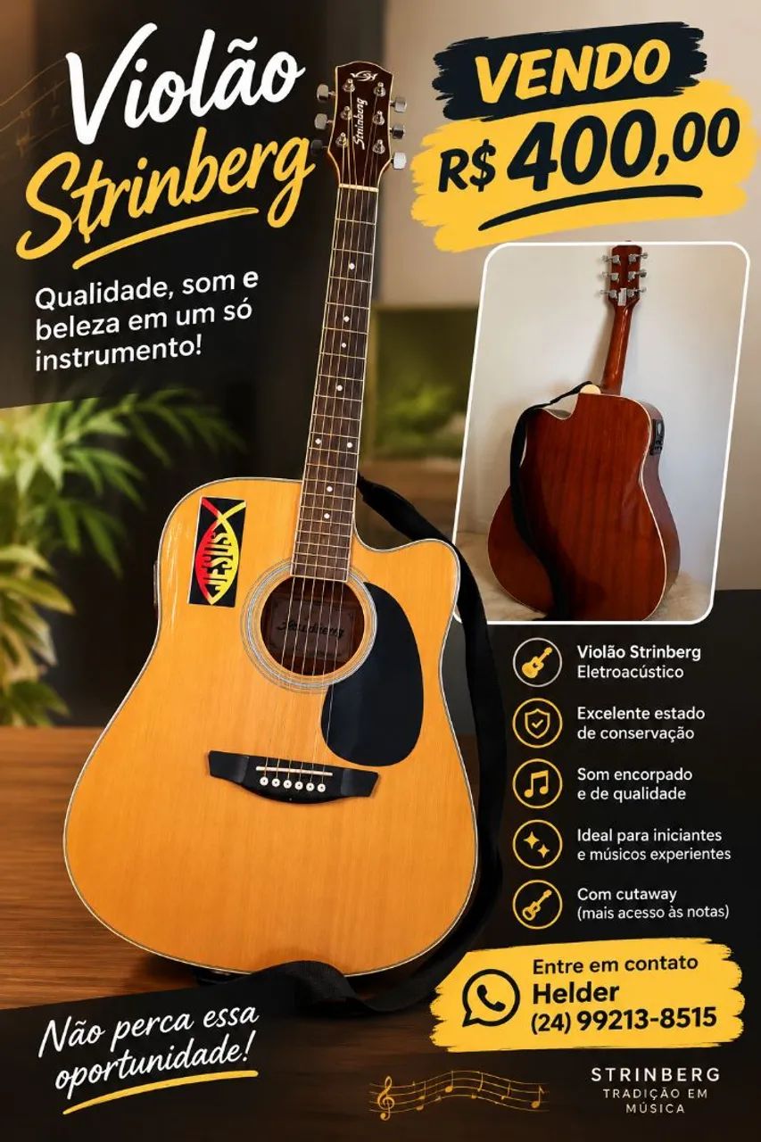 Vendo Violão Strinberg