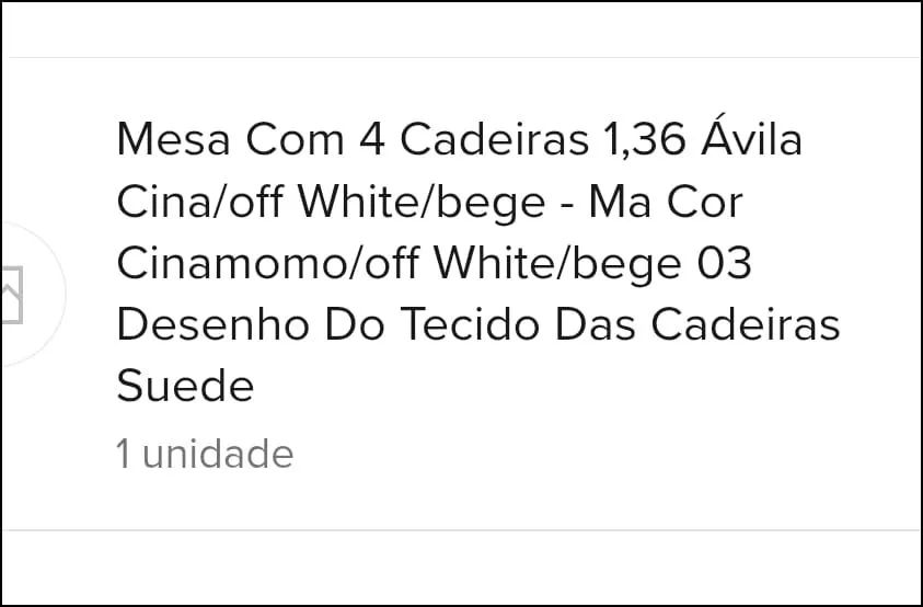 Mesa com 4 cadeiras em MDF  - Foto 2