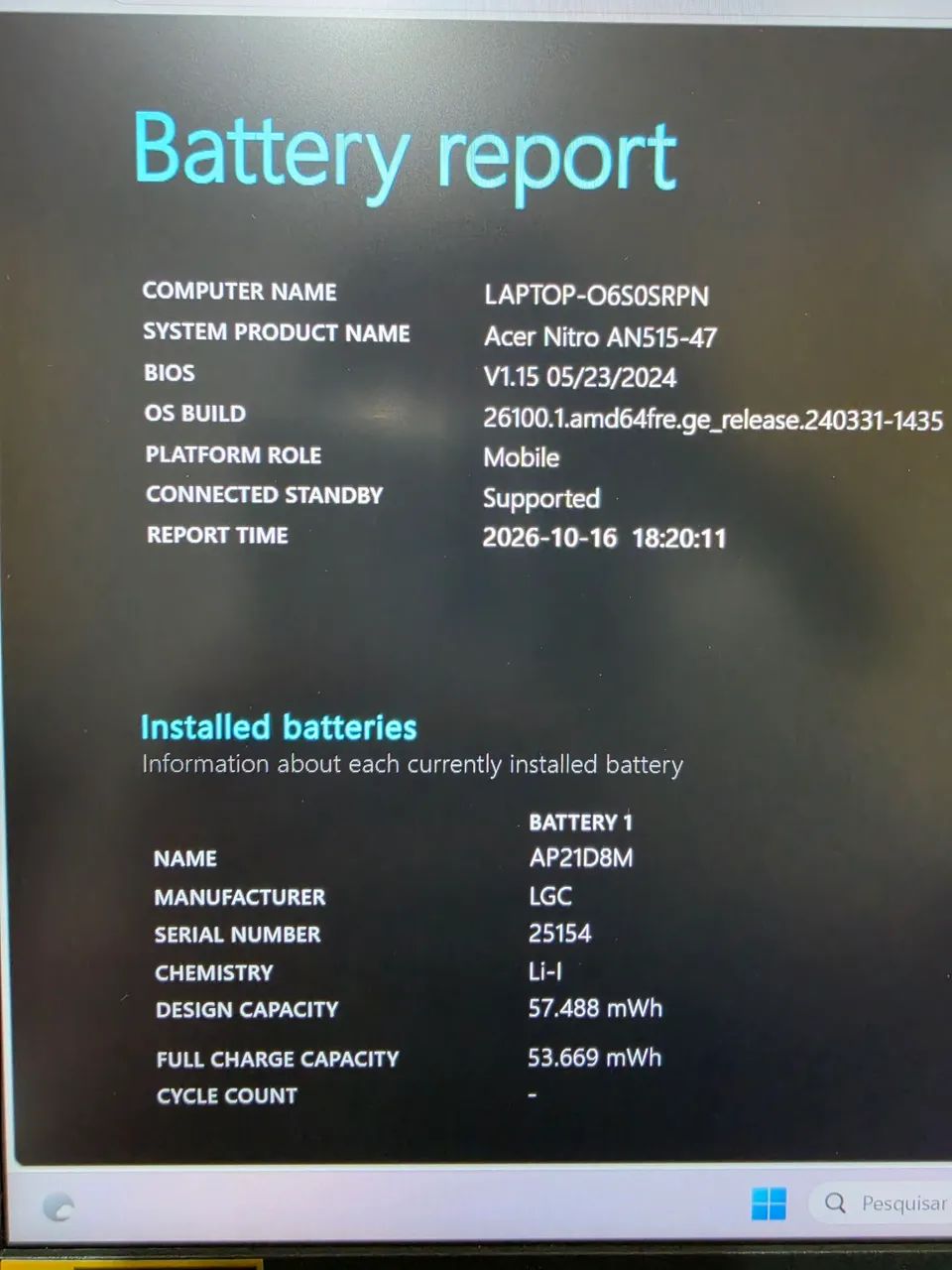 Notebook Acer Nitro 5 seminovo  - Foto 4
