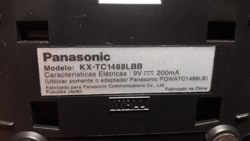 Telefone sem fio Panasonic,modelo KX-TC1488LBB, c/defeito. Para colecionador, museu, peças - Foto 3