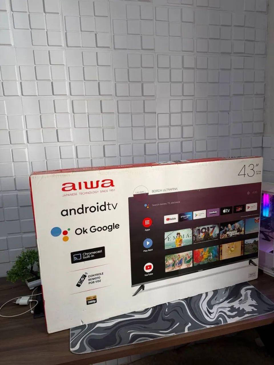 Smartv 43 polegadas AIWA full Hd Dled nova na caixa lacrada  - Foto 5