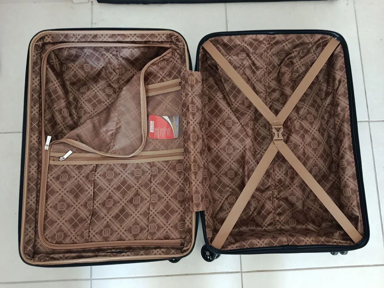 Mala de Viagem Média Santino Bege - Foto 4