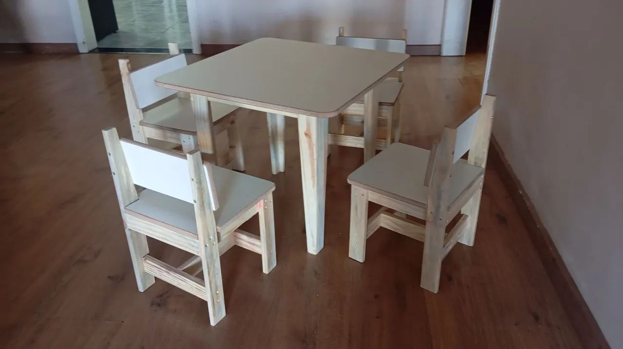 Mesinha infantil (MDF e madeira)  - Foto 2
