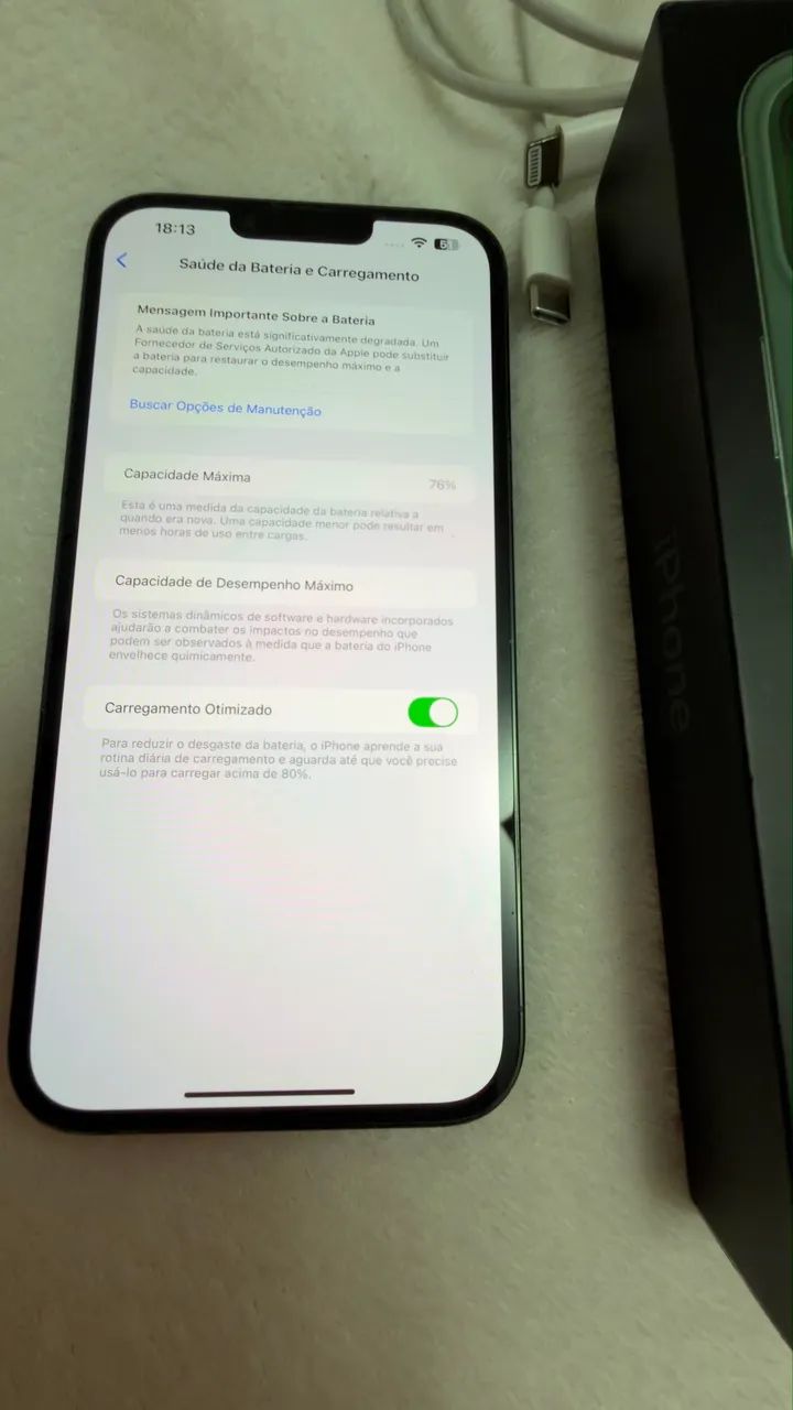 iPhone 13 Pro Max novinho com NF, caixa e cabo original - Foto 3