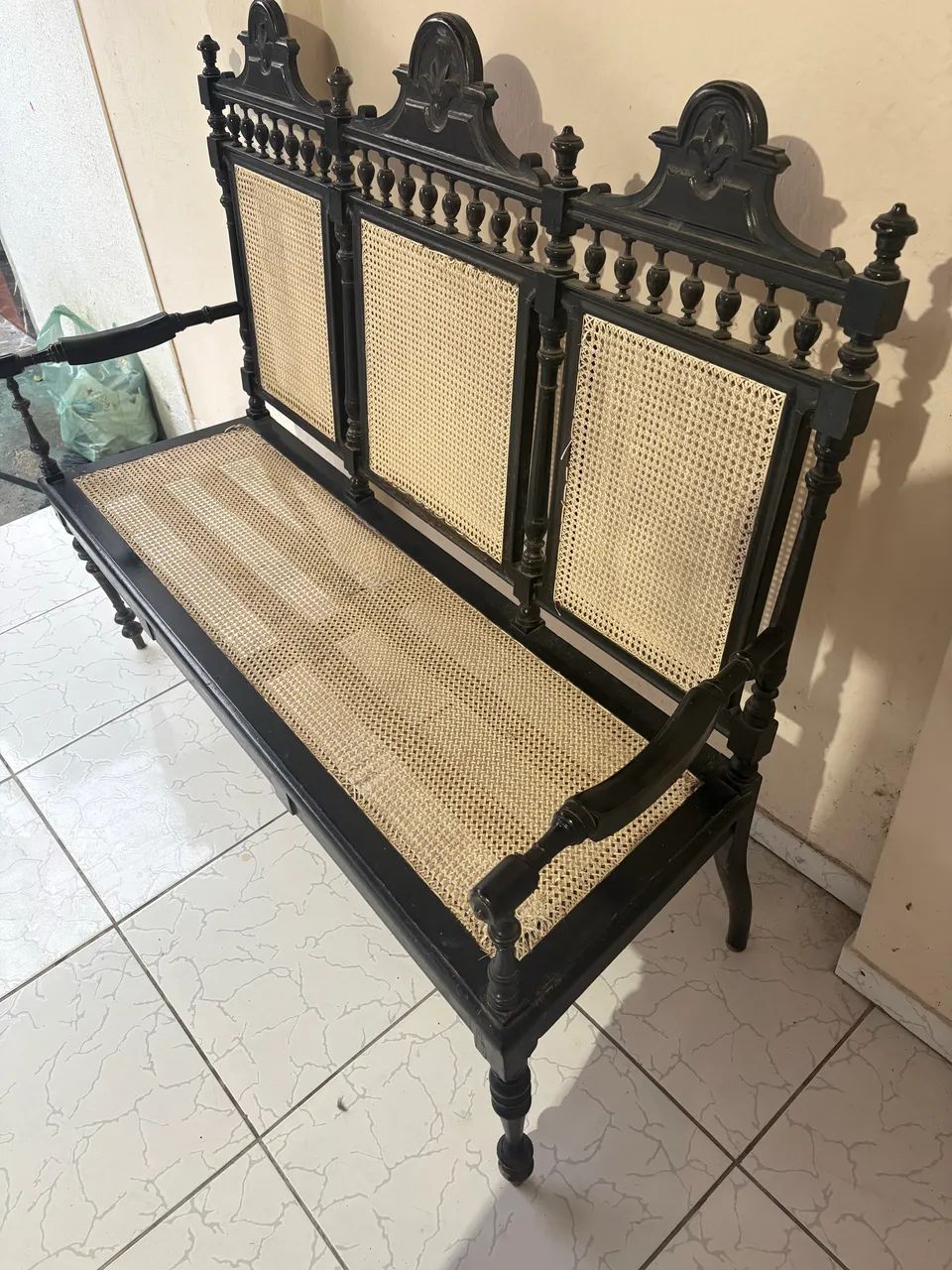 Marquesão de palhinha clássico  - Foto 4