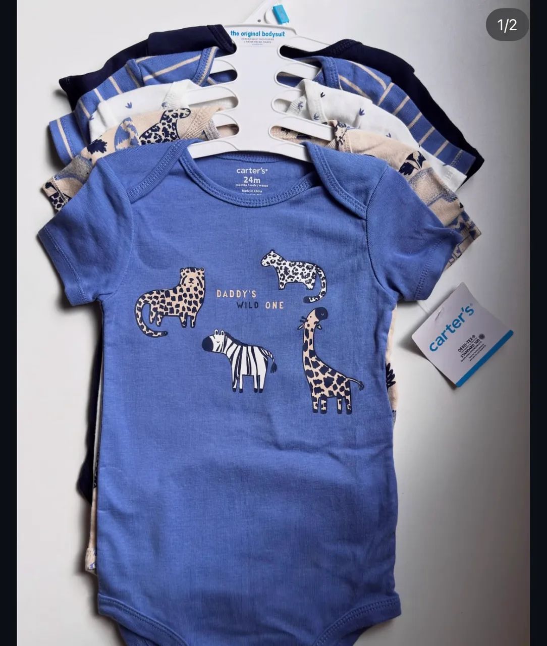 Conjunto de 5 bodys carters - 24 meses 