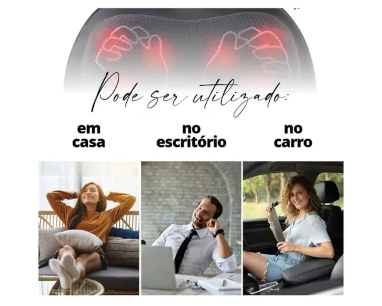 Almofada Massageadora Shiatsu Basic Supermedy - Foto 3