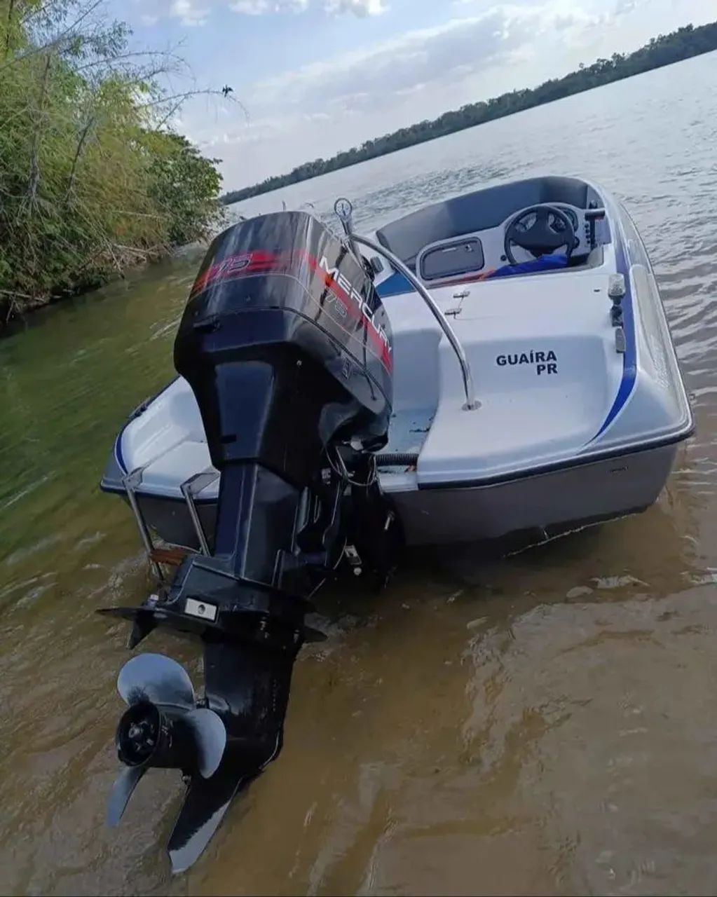?Lancha 17 Pés + Mercury 75 HP ? Completa para Pesca e Lazer - Foto 3