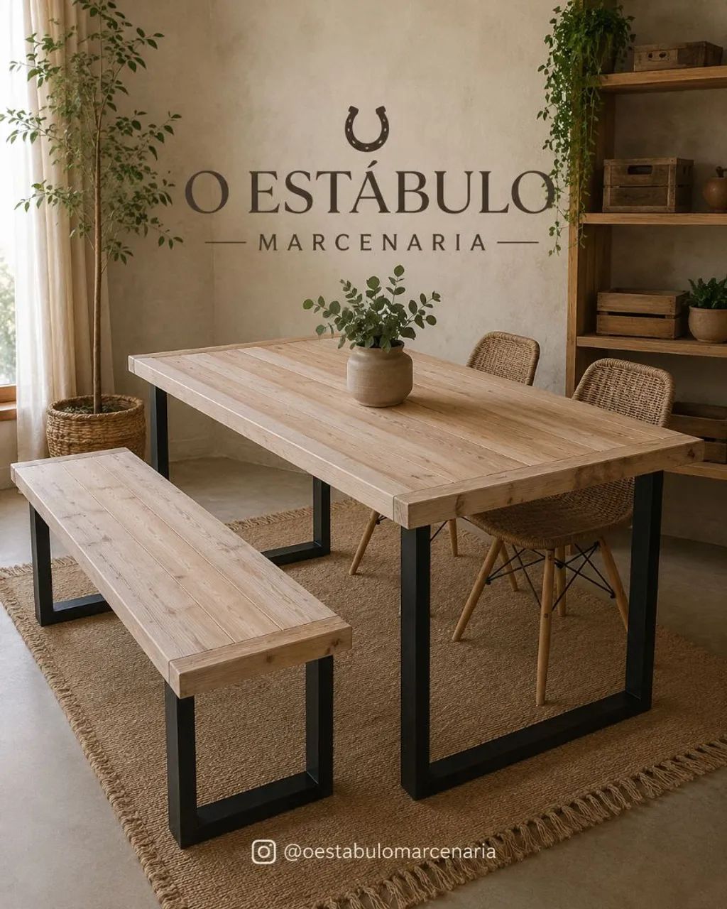 Mesa jantar madeira maciça  - Foto 2