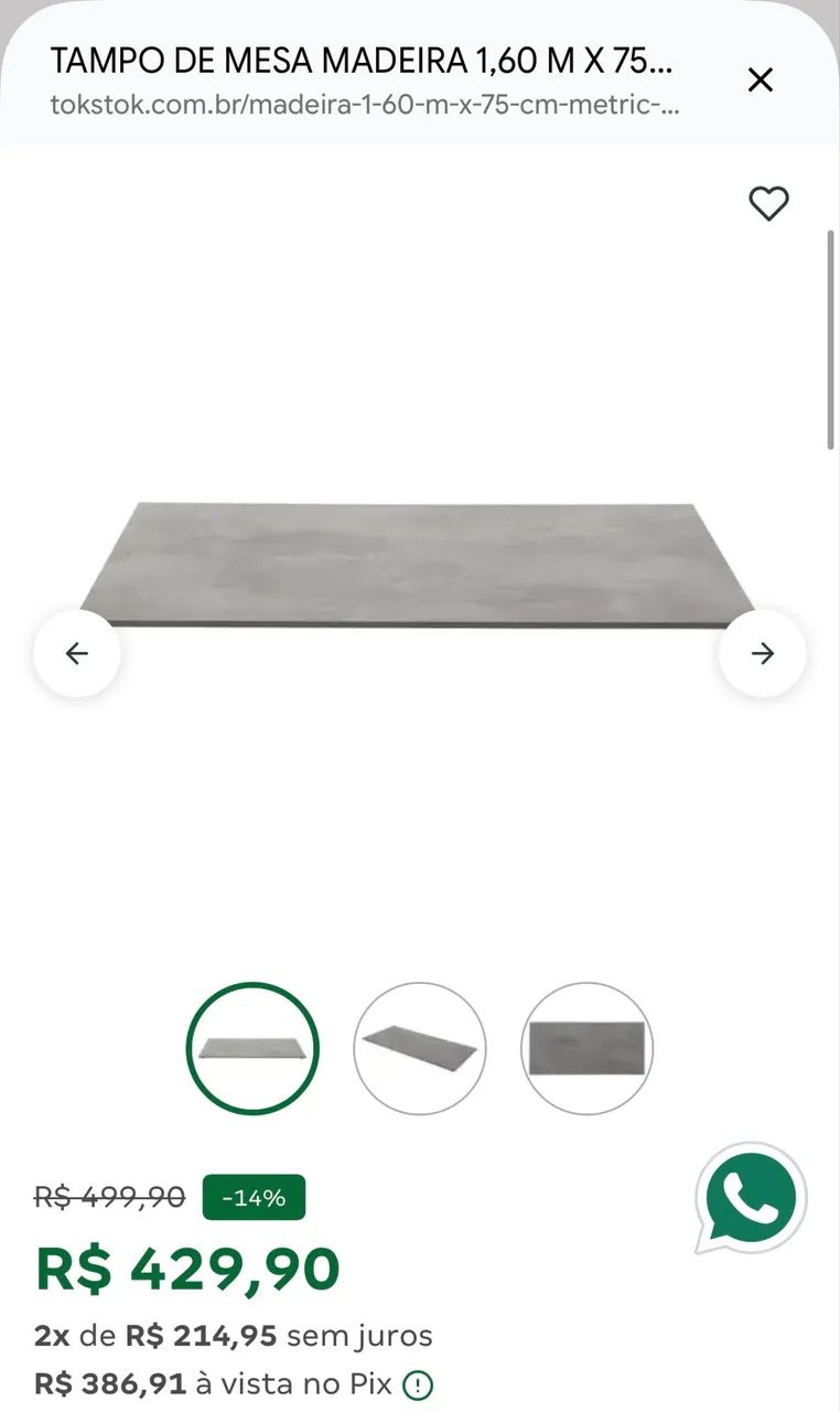Mesa e Cadeiras Tok Stok - Foto 5