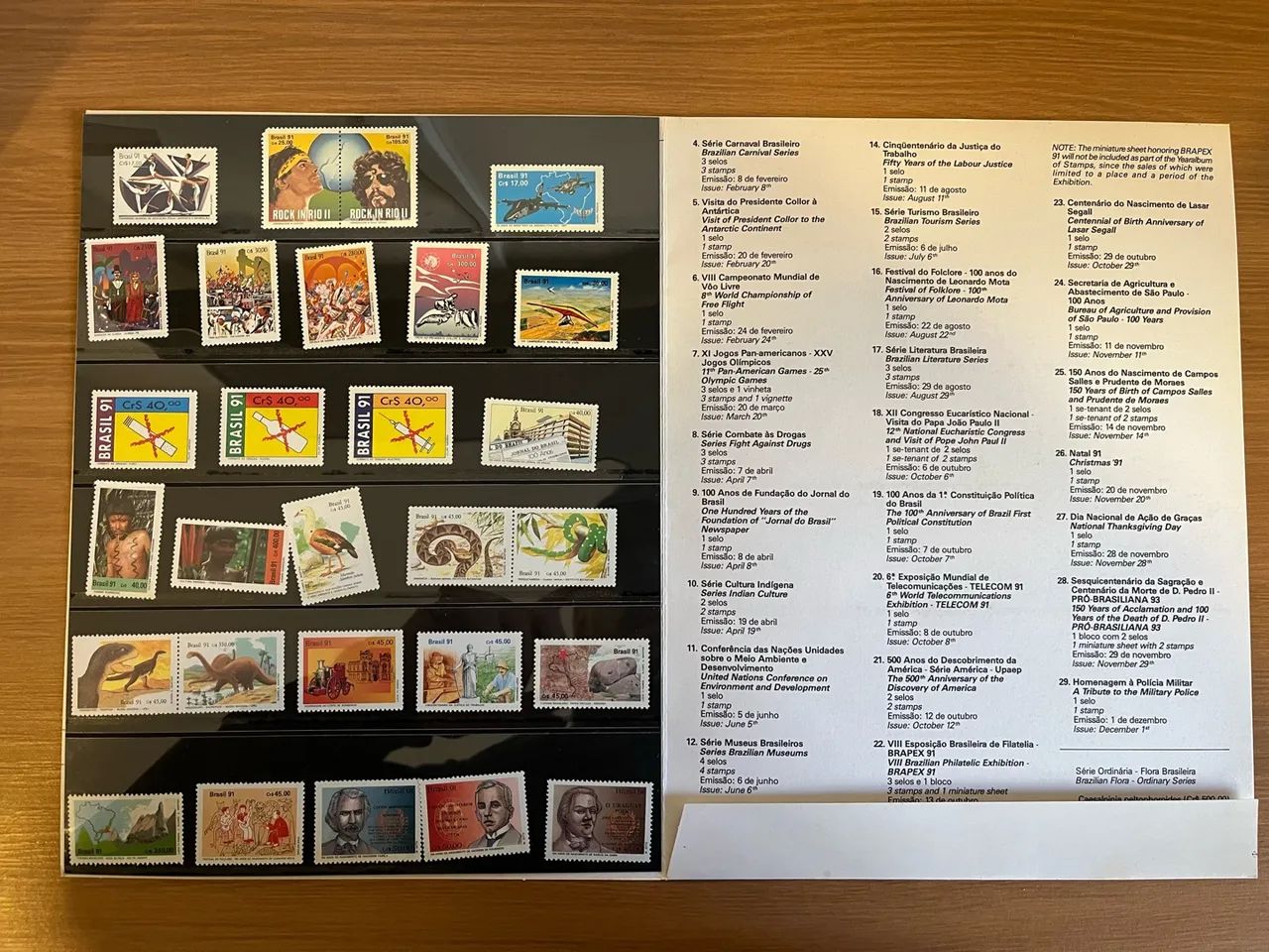 Coleção anual de selos 1991 - Foto 4