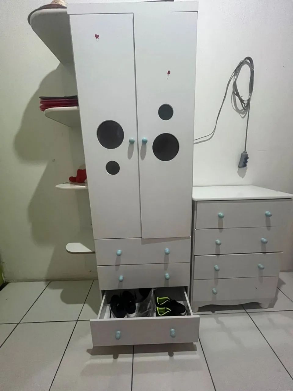 Guarda roupa mais cômoda jnfatil