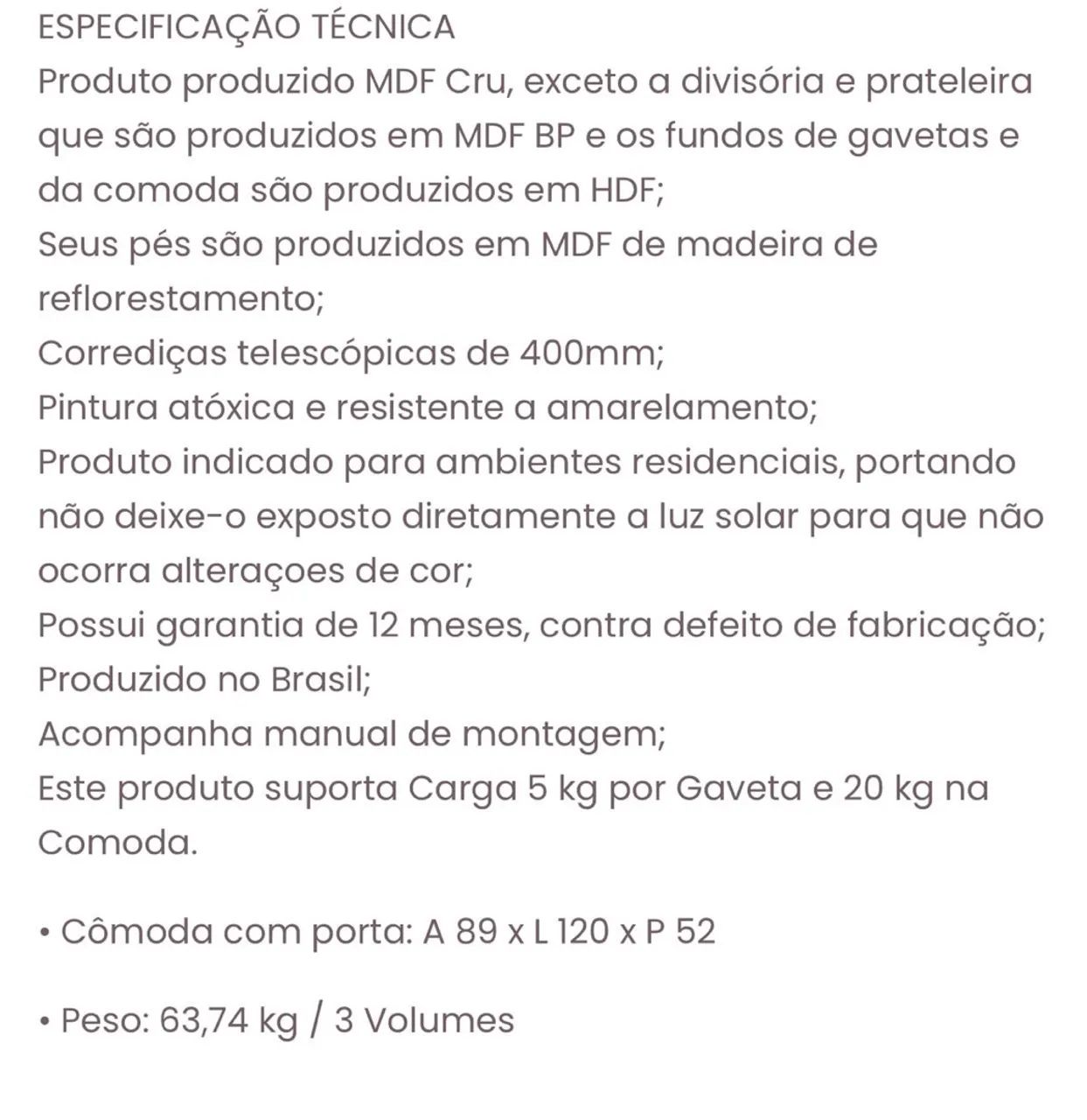 Cômoda infantil e prateleira da  linha bo - Foto 5