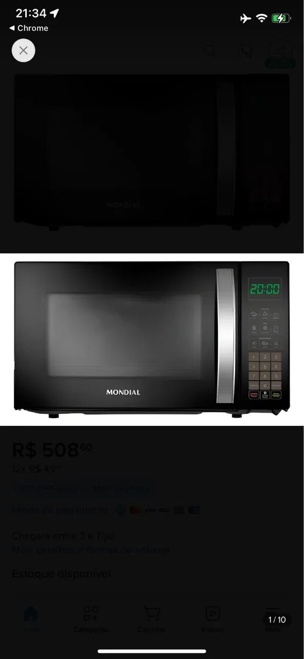Micro -ondas Mondial 
