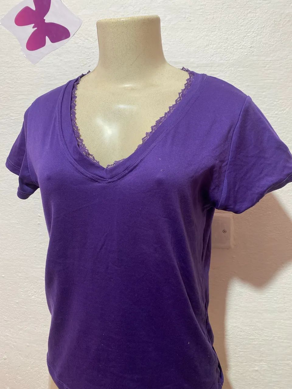Kit com 3 blusas em suede confortável  - Foto 4