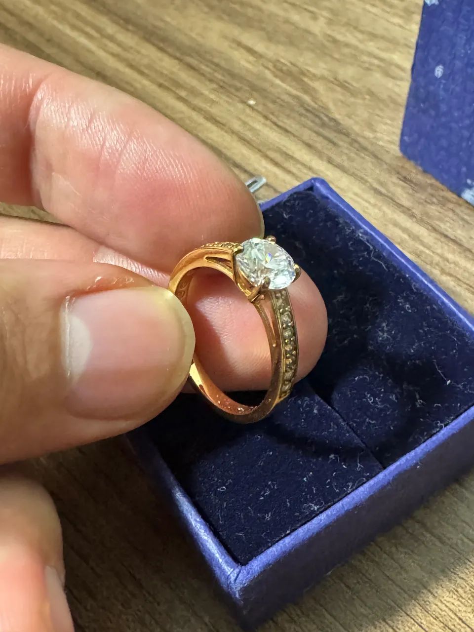 Anel Swarovski ATTRACT Rose Gold - Foto 2