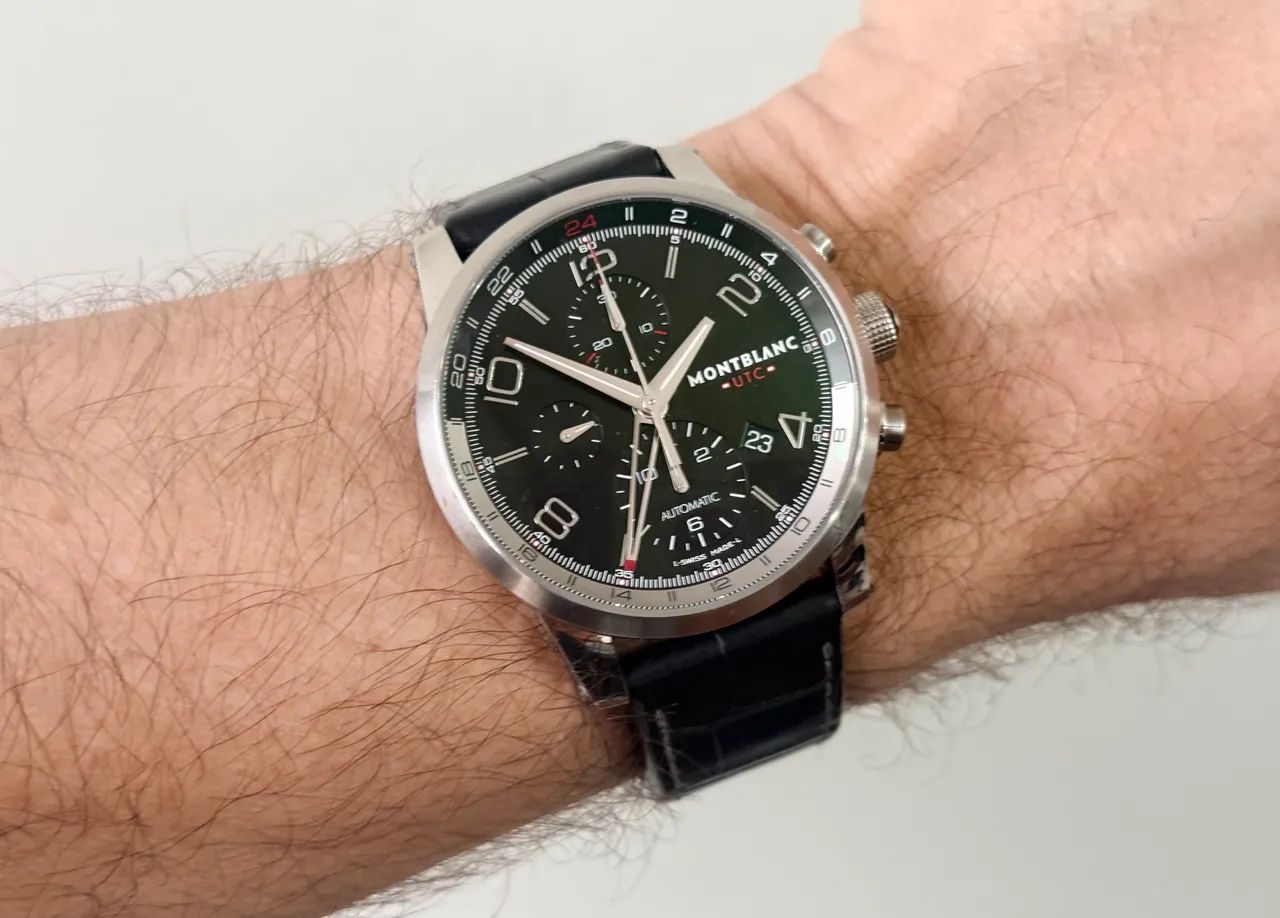 Relógio Montblanc Chronovoyager Starwalker UTC GMT World Timer 