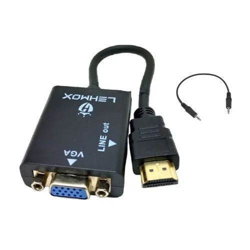 Adaptador HDMI para VGA Com Saída de Áudio