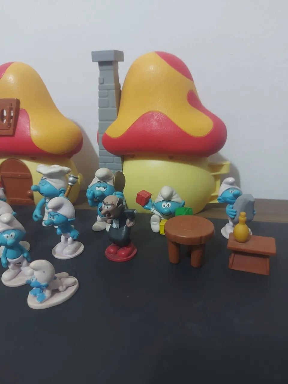 Smurfs bonecos mais casinha - Foto 4