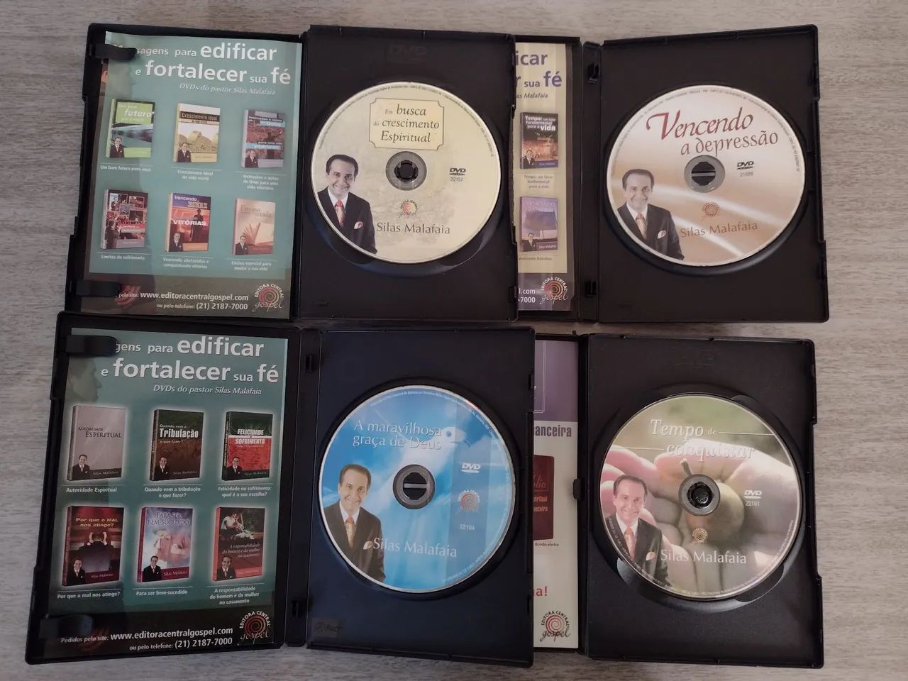 4 DVDs de Mensagens do Pr Silas Malafaia - Foto 2