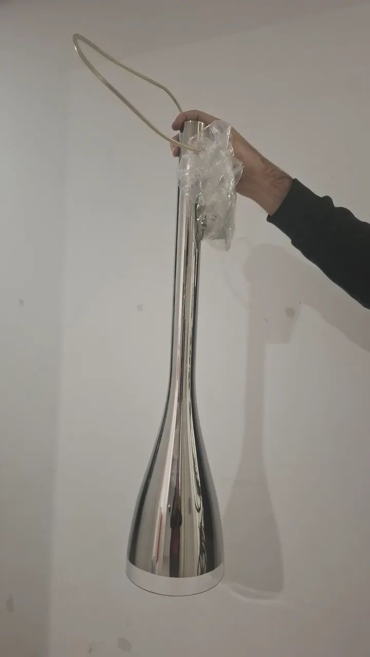 Luminária Pendente Cromada Moderna