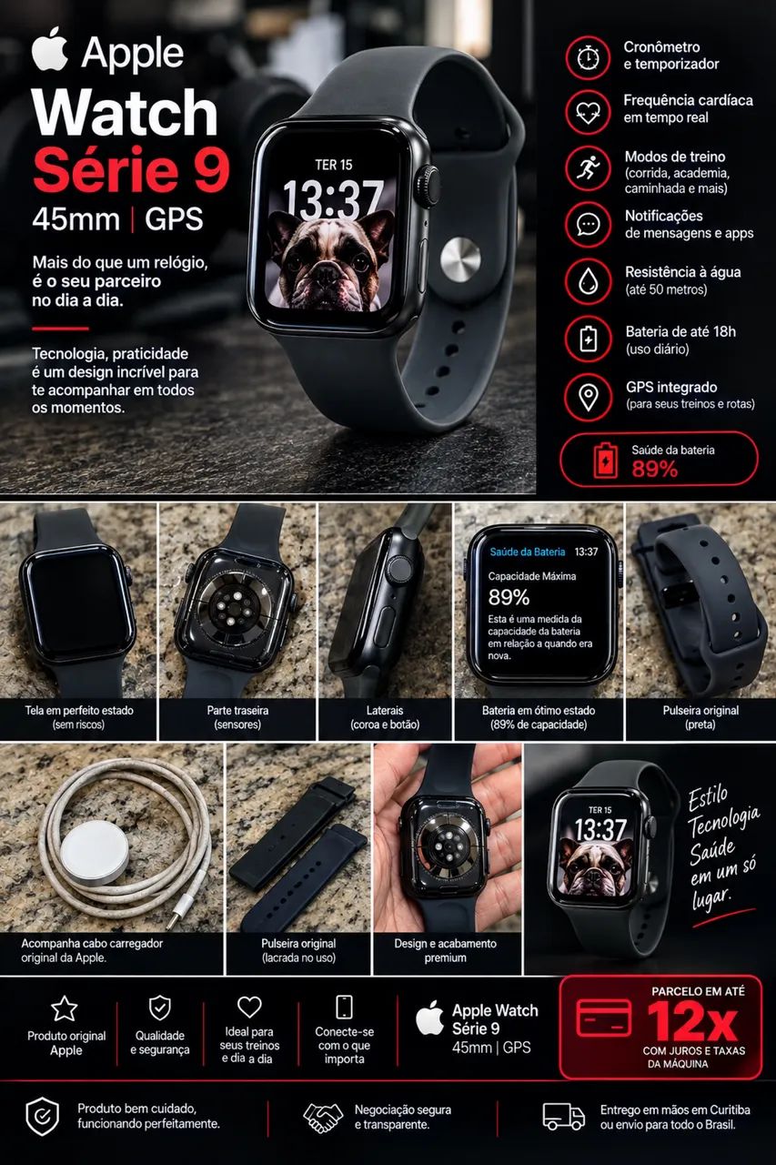 Apple Watch Série 9 45mm