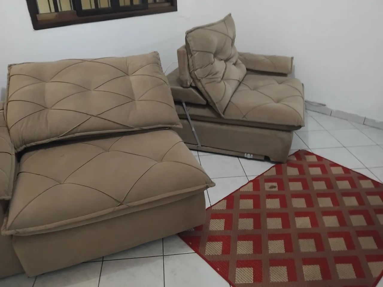  sofá cheese retrátil e reclinável com console central - Foto 4