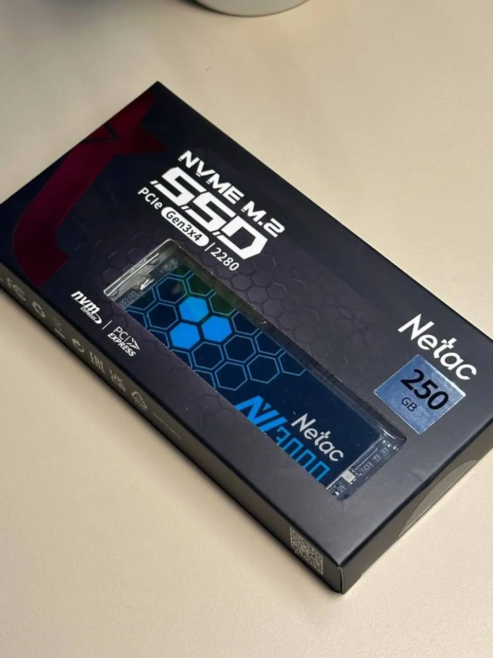 SSD NVME 250 GB Netac 3000 original lacrado