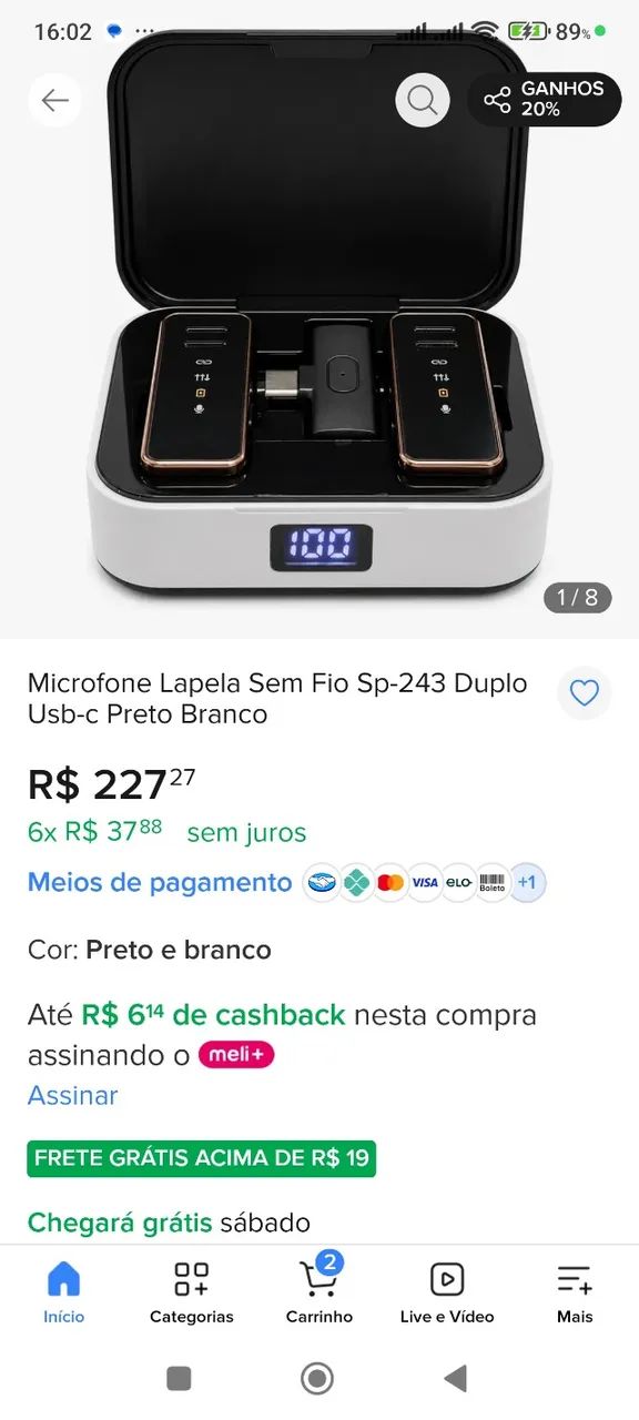 Microfones lapela (1par - novo ) Space max - Foto 5