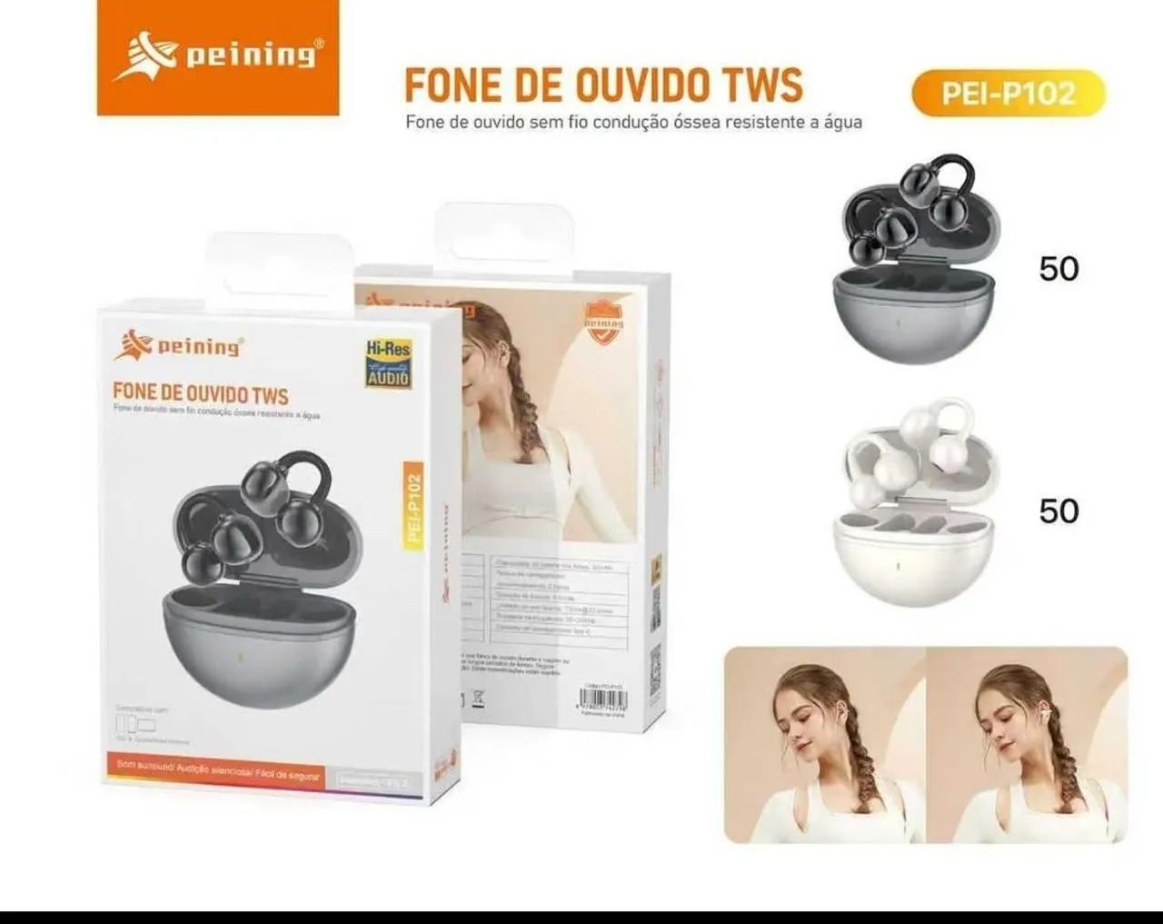 Peining fone de ouvido bluetooth  - Foto 3