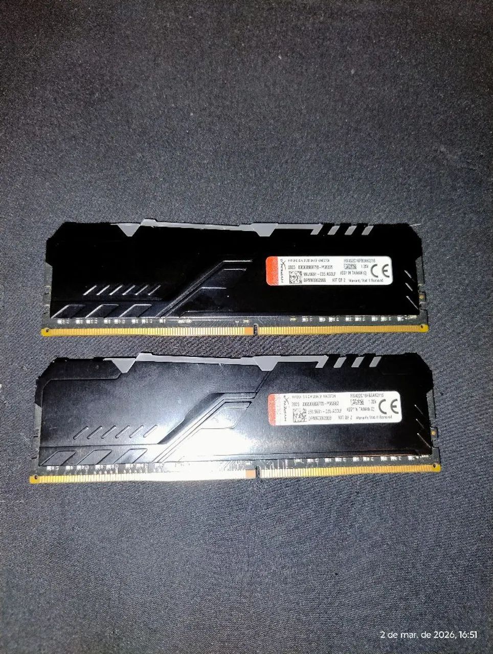  HyperX DDR4 16GB 3200Mhz RGB - Foto 5