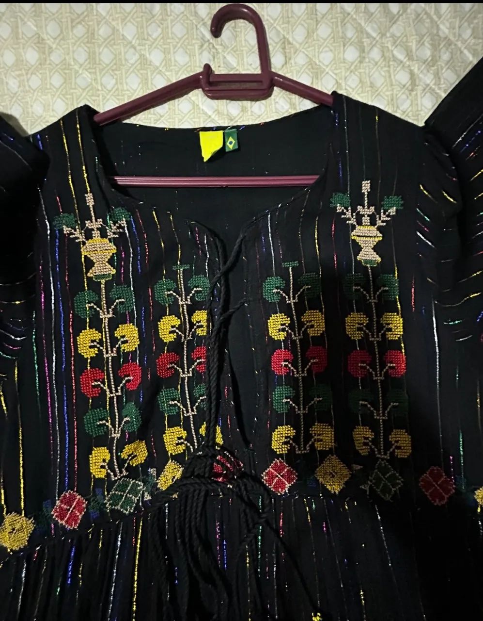 Vestido farm raridade bordado artesanal P - Foto 3